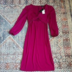 Lauren by Ralph Lauren Long Sleeve Midi Dress